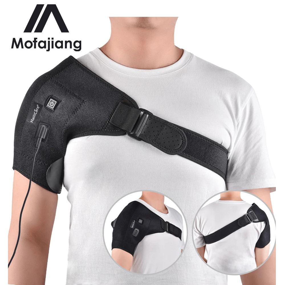 

Electric Heat Therapy Adjustable Shoulder Brace Back Support Belt Dislocated Shoulders Rehabilitation Shoulder Injury Pain Wrap