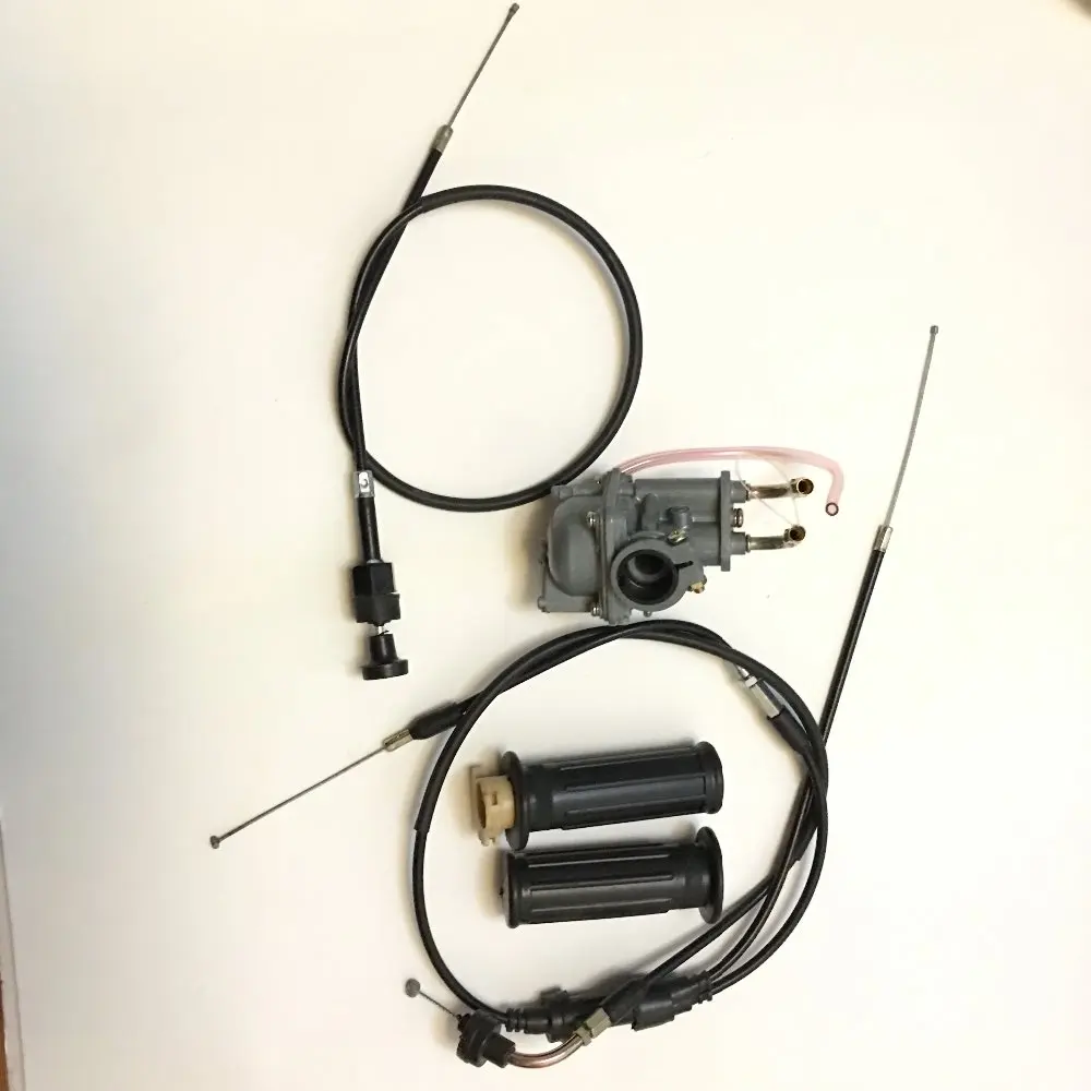 NEW PW50 Part Carburetor Throttle & Choke cables and Grips fit PW50