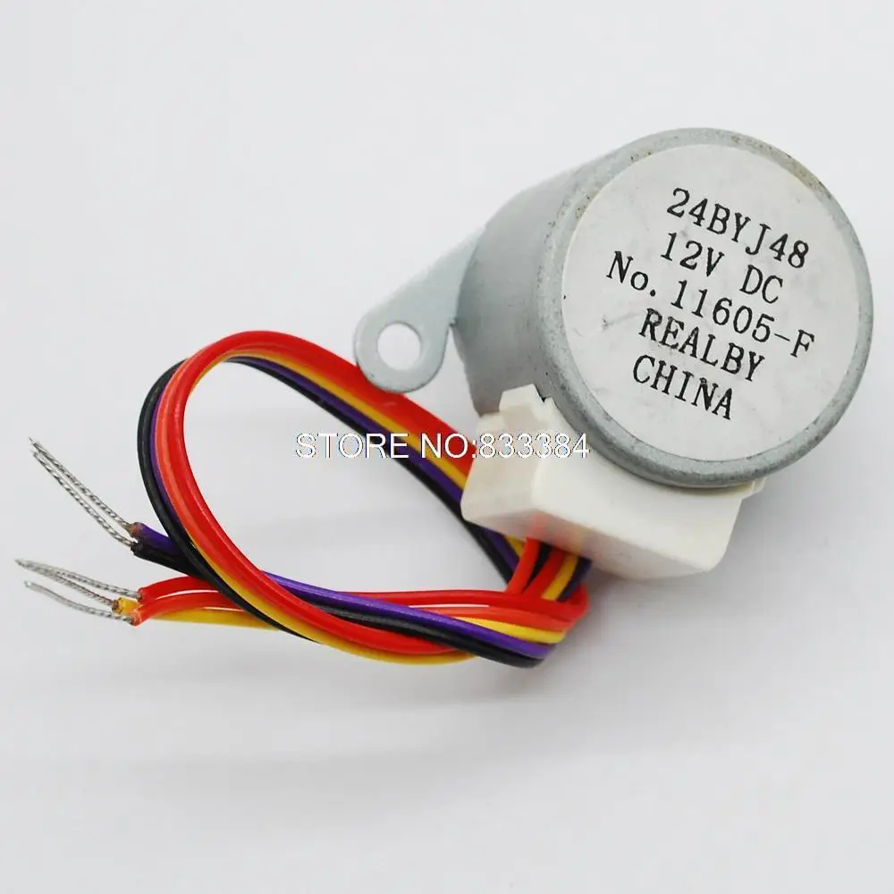 5pcs New Original 24BYJ-48 4-Phase 5-Wire DC12V Step Stepping Stepper Motor photo