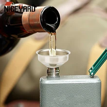 NICEYARD барный винный фляжная Воронка мини из нержавеющей стали для наполнения фляги узкие бутылки с заостренным наконечником маленькие воронки