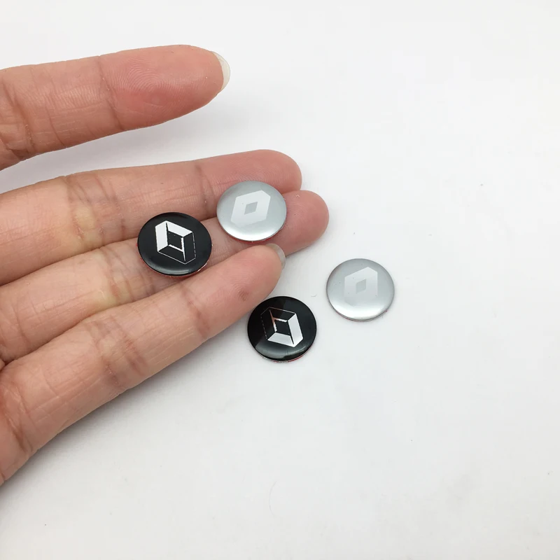 

FTDF 5PCS 14mm car Key Emblem Logo Sticker for Renault Megane 2 3 Duster Logan Clio Laguna 2 Captur accessories Car Styling