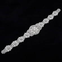 TOPQUEEN S371 Королевский корабль медаль свадьба створки элегантные свадебные Ремни с Опал Свадебные пояс-кушак для вечернего платья быстрой доставки