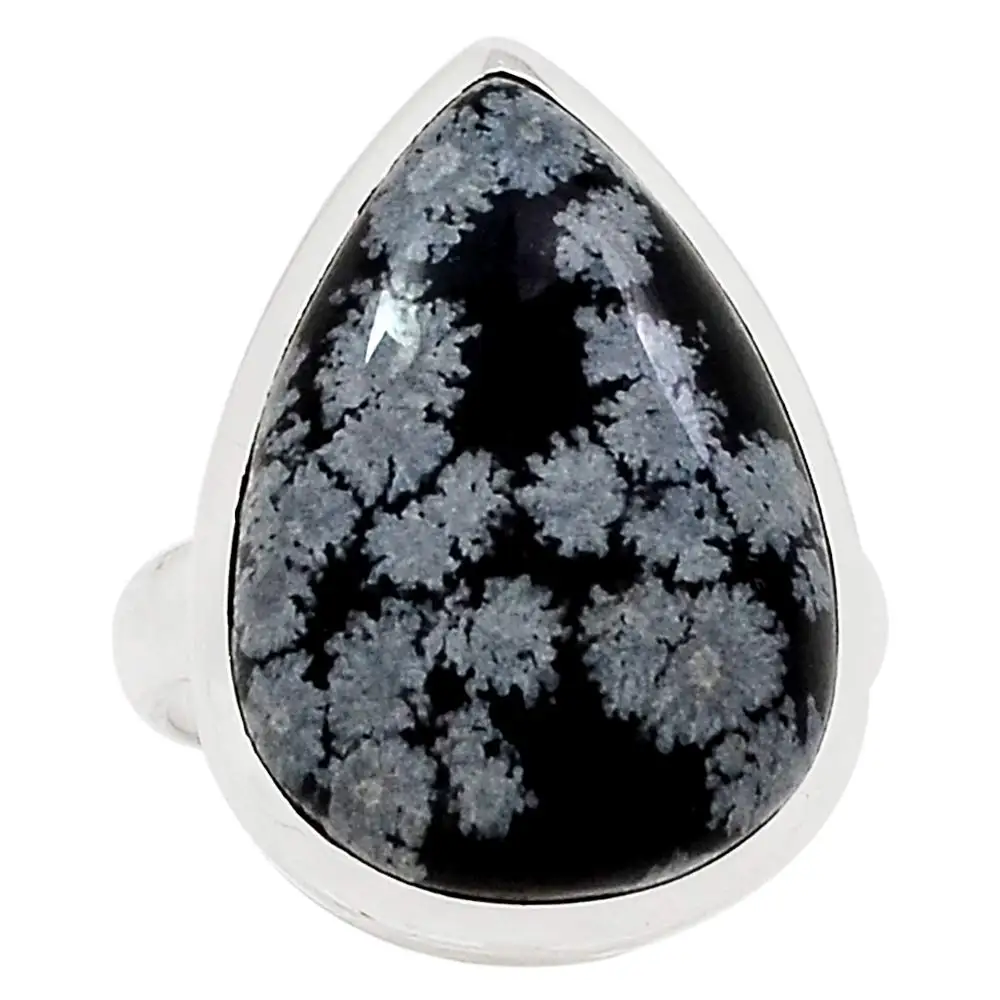 

NiaoZaiFei YunZaiKan Genuine SnowFlakes Ring 925 Sterling Silver,USA Size :7.5, MHBAR3961