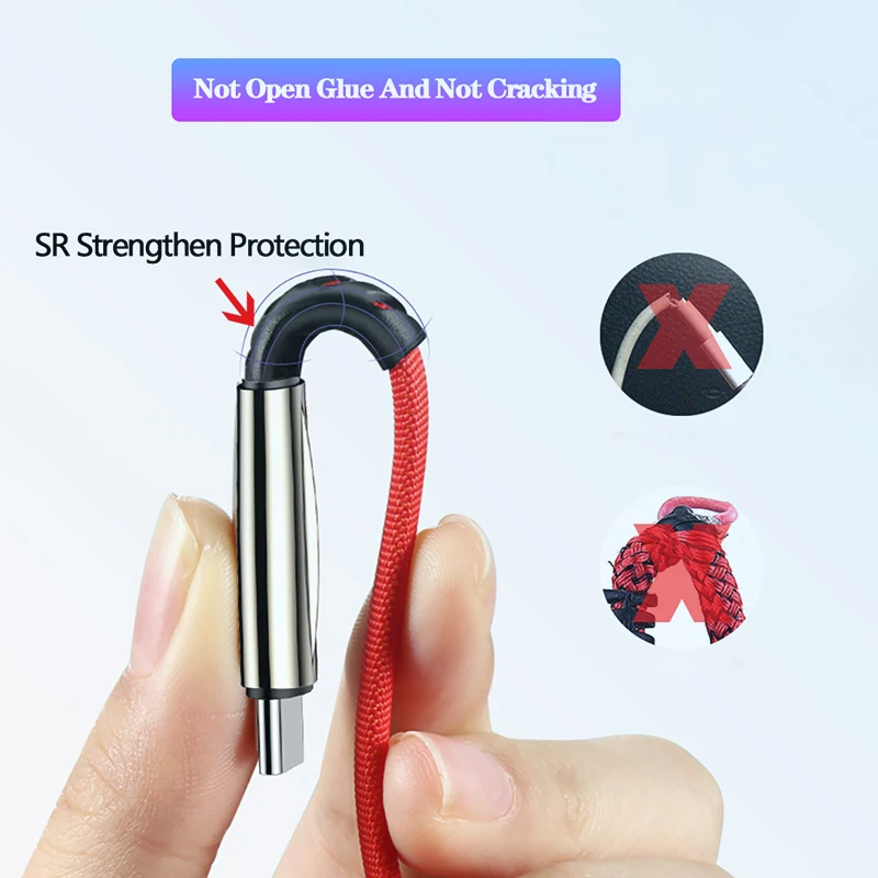 5A المصغّر Usb كابل كابل شحن ل iphone X سامسونج Xiaomi9 سريع نوع C بيانات الهاتف المحمول Usb C شاحن الحبل أدائنا سلك