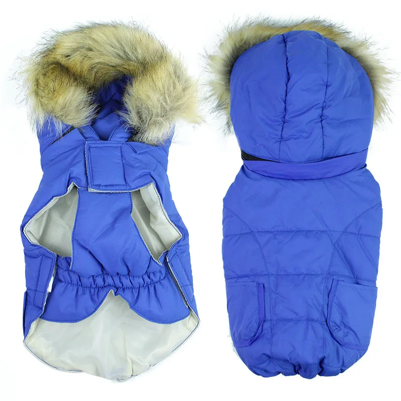 Теплая одежда для собак, хлопковый жилет с подкладкой для щенков, зимнее утолщенное пальто, куртка для маленьких собак и кошек, верхняя одежда для домашних животных, S-XL