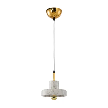 

Nordic style Japanese creative marble chandelier modern simple luxury restaurant bar bedroom head gold chandelier