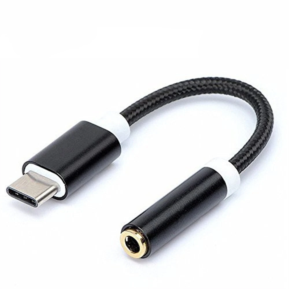 

Reebeen Type C to 3.5 Earphone Adapter USB 3.1 Type-C USB-C Male 3.5mm AUX Audio Jack Cable Converter Headphone Headset Adapter