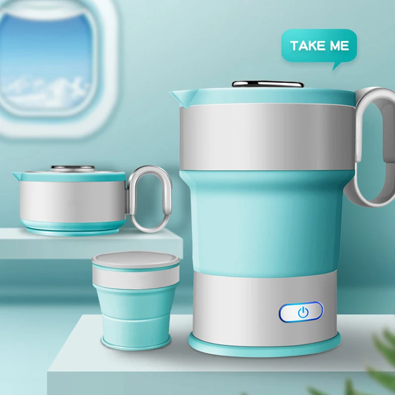 

Folding Kettle Compression Electric Kettle Portable Kettle Mini Insulation Automatic Power Off Insulation Kettle Outdoor Camping