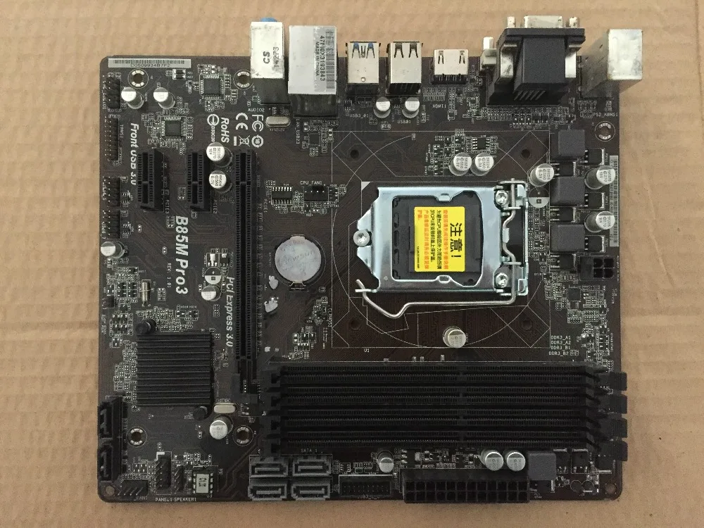 

Used, original motherboard for ASRock B85M Pro3 LGA 1150 DDR3 boards 32GB USB2.0 USB3.0 B85 Desktop motherborad,100% tested good