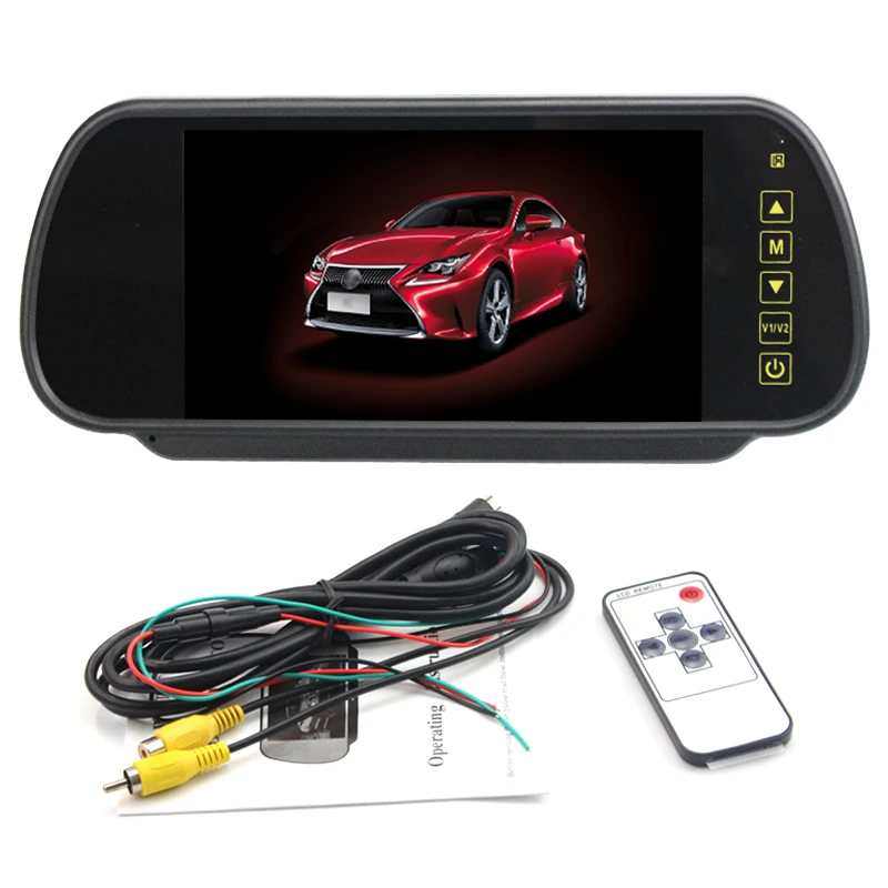 7 tft lcd color touch screen mirror monitor free sample