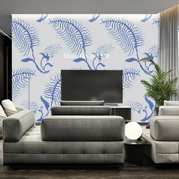 

Bamboo leaves Glass Mosaic tiles