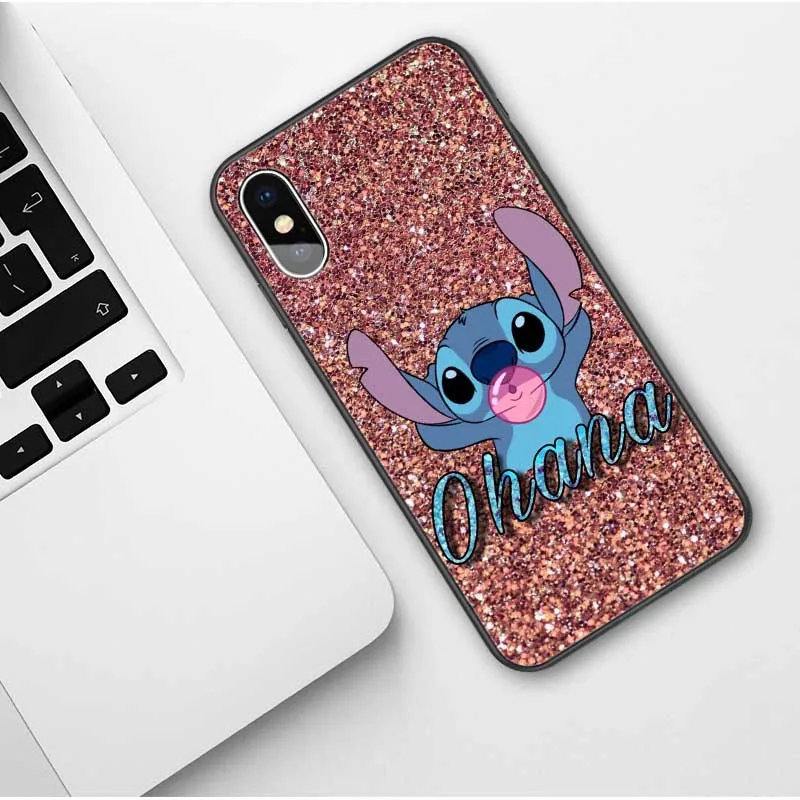 Cute cartoon Stitch Soft Phone Case For iPhones 11 Pro Max Tinkerbell Cover For iPhones X 6 6S 7 8 Plus XS MAX XR Coque - Цвет: TPU