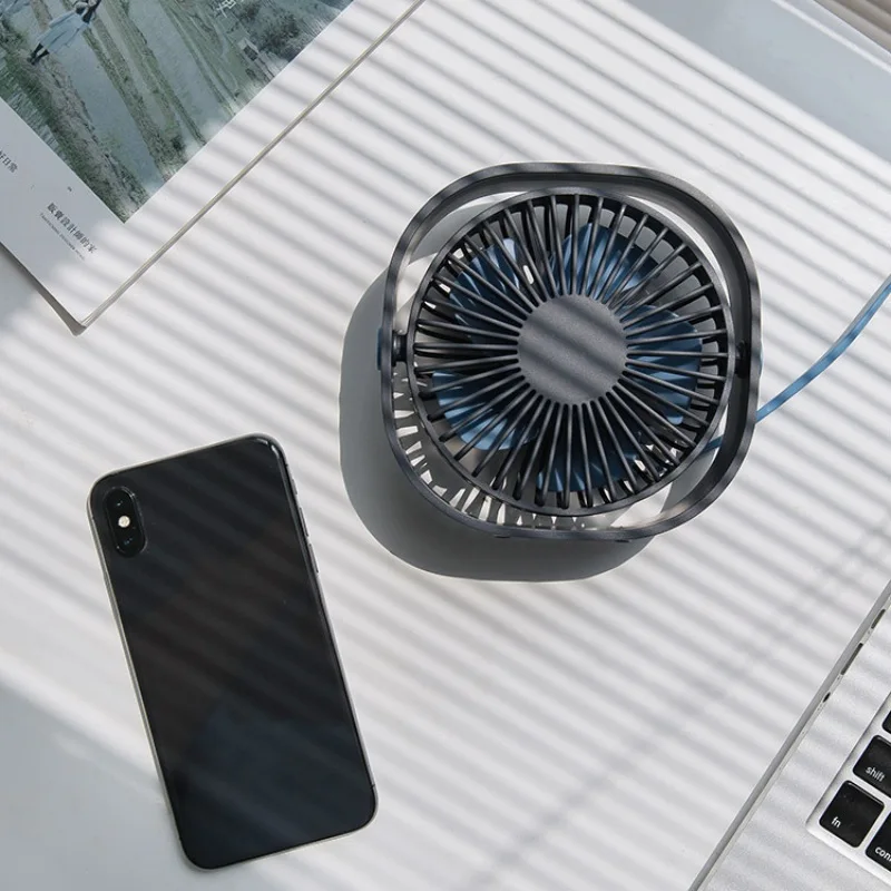 Мини USB Перезаряжаемый воздушный вентилятор охлаждения Настольный вентилятор двойного назначения домашний студенческий общежитий