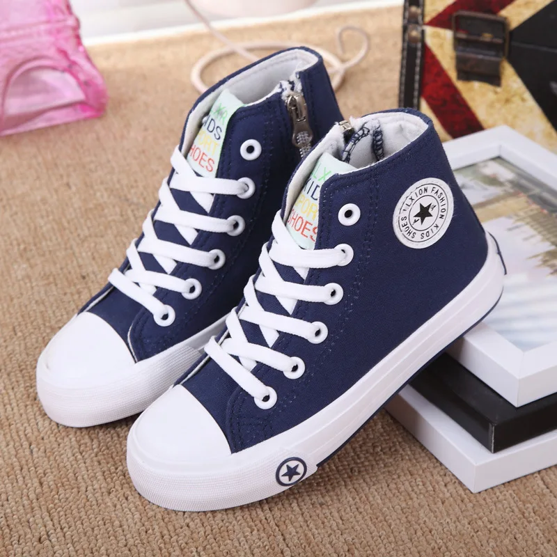 2016Unisex Boy Girls fashion font b sneakers b font Summer Kid skid resistance sole Canvas shoes