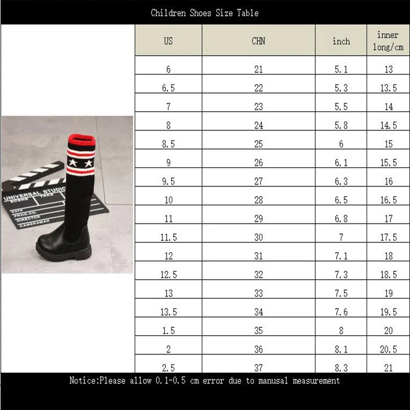Детская обувь на осень-зиму Новинка для девочек выше колена сапоги детские вязаные сапоги Детская мода, обувь