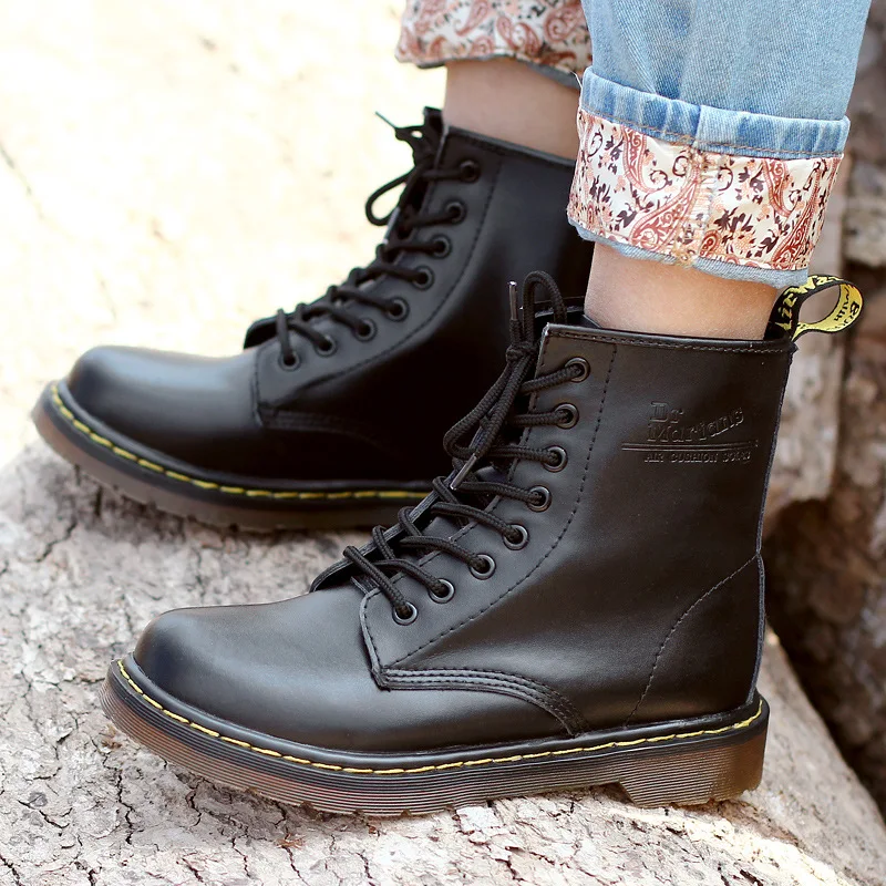 Fashion Leisure Solid Men Motorcycle Boots Ankle Round Toe Low Lace up Spring Autumn Sewing Outdoor Working Shoes | Обувь