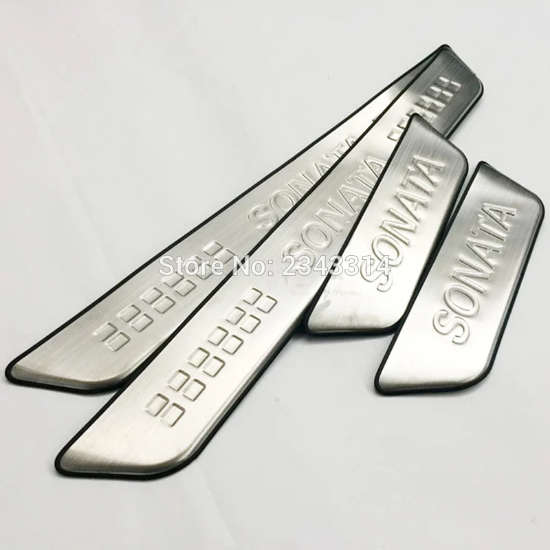 For-2015-2016-Hyundai-Sonata-Stainless-Scuff-Plate-Door-Sill-Protector-Trim-Kick-Guard-Pedal-Cover (3)