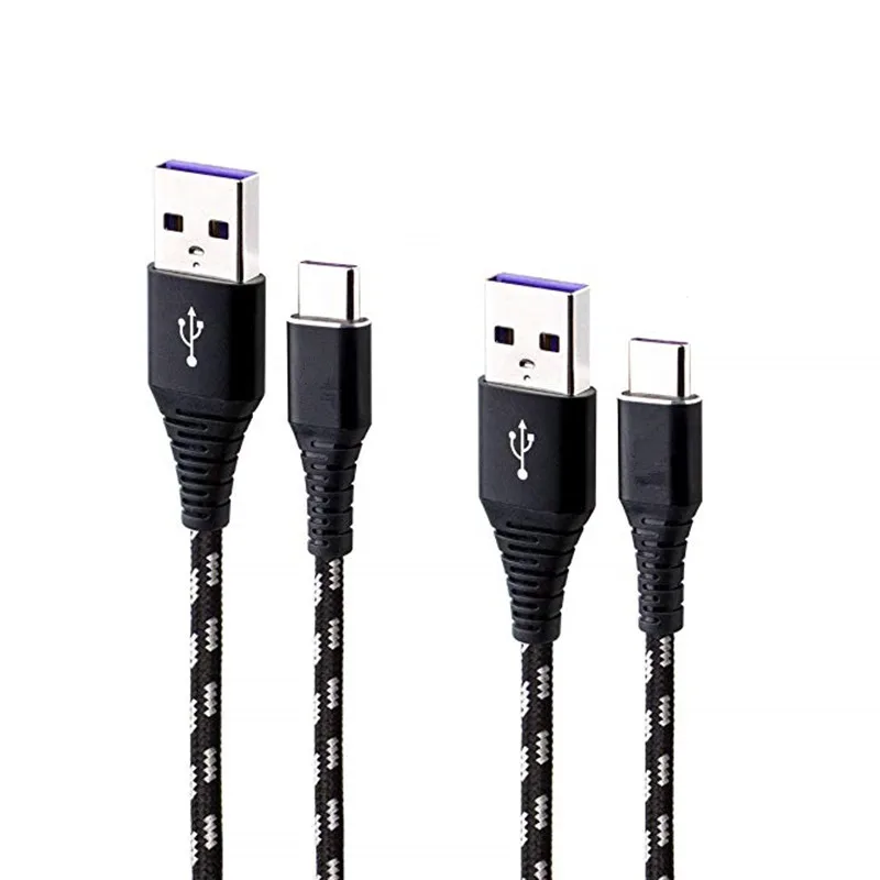 Нейлоновый Плетеный usb-кабель для зарядки Huawei Samsung Galaxy S9 S8 Plus Note 9/8 LG G6 G7 Moto Play Google
