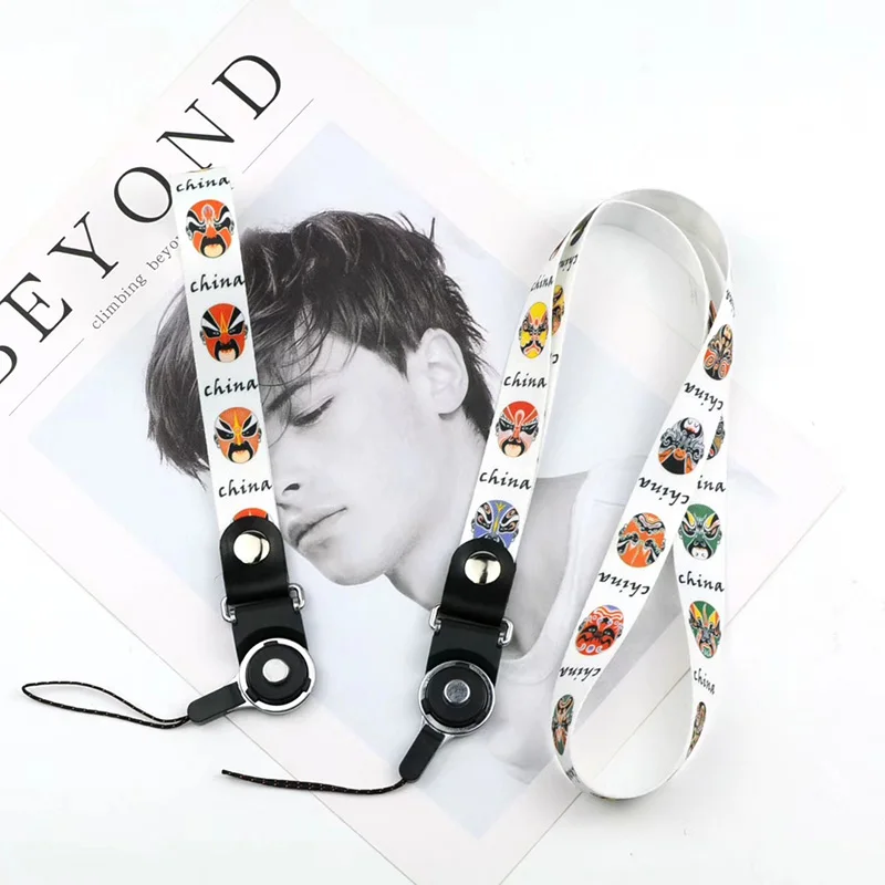 Universal Hand Wrist Opera Facial Makeup Mobile Phone Lanyard Strap Ribbon for iPhone Samsung Cellphone Accessory Keychain Cords