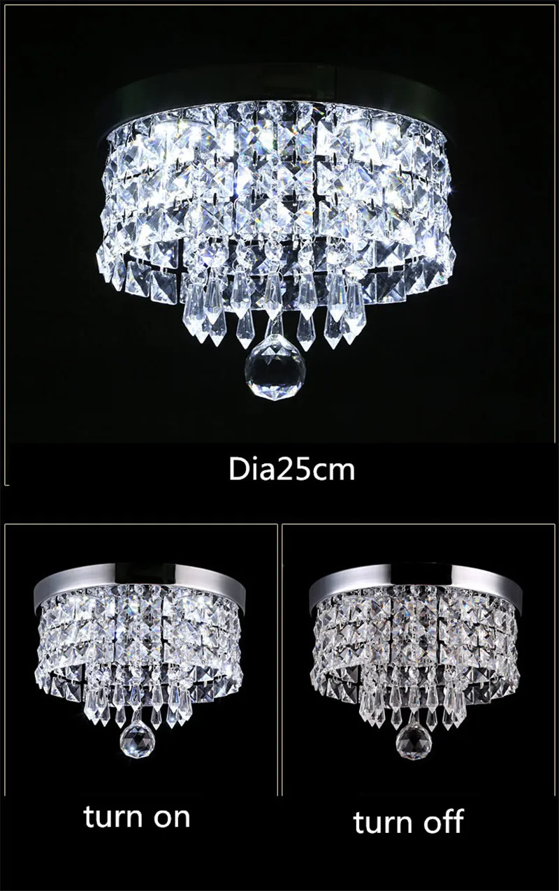 Anclar-luminária de Teto Luminária para Teto em Forma de Cristal Moderna 110v-220v 6 Luzes de teto