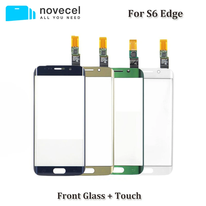 Продажа G925 сенсорный экран дигитайзер для samsung Galaxy S6 Edge G9250 G925F сенсорный сенсор стеклянная панель Замена Ремонт Часть