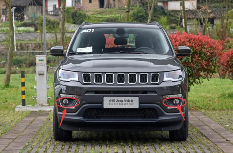 Для Jeep Compass динамический сигнал поворота Водонепроницаемый дневные ходовые огни 12В светодиодный фары дневного света Противотуманные лампы украшения