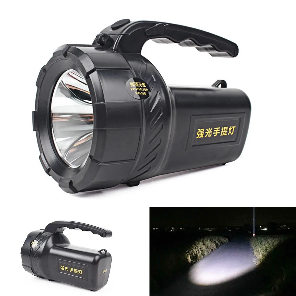 

ISHOWTIENDA Handheld XM-L T6 LED Flashlight Searchlight Lamp Torch 18650 battery flashlight is sturdy and durable long tim#DG30