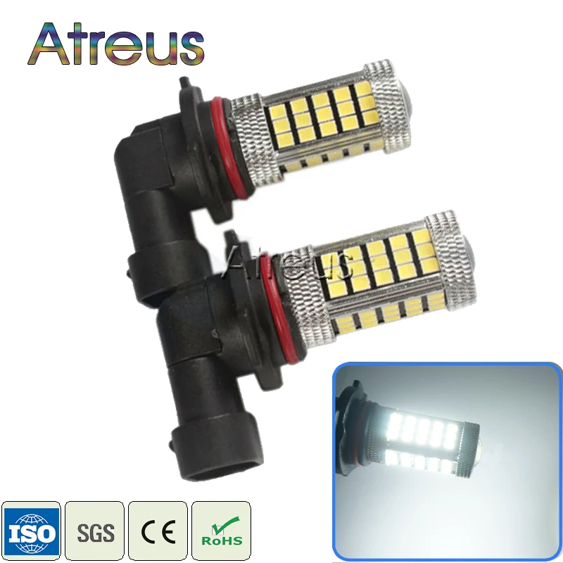 Atreus 2 шт. Автомобильные светодиодные лампы 9006 HB4 2835 63 SMD фонари Противотуманные