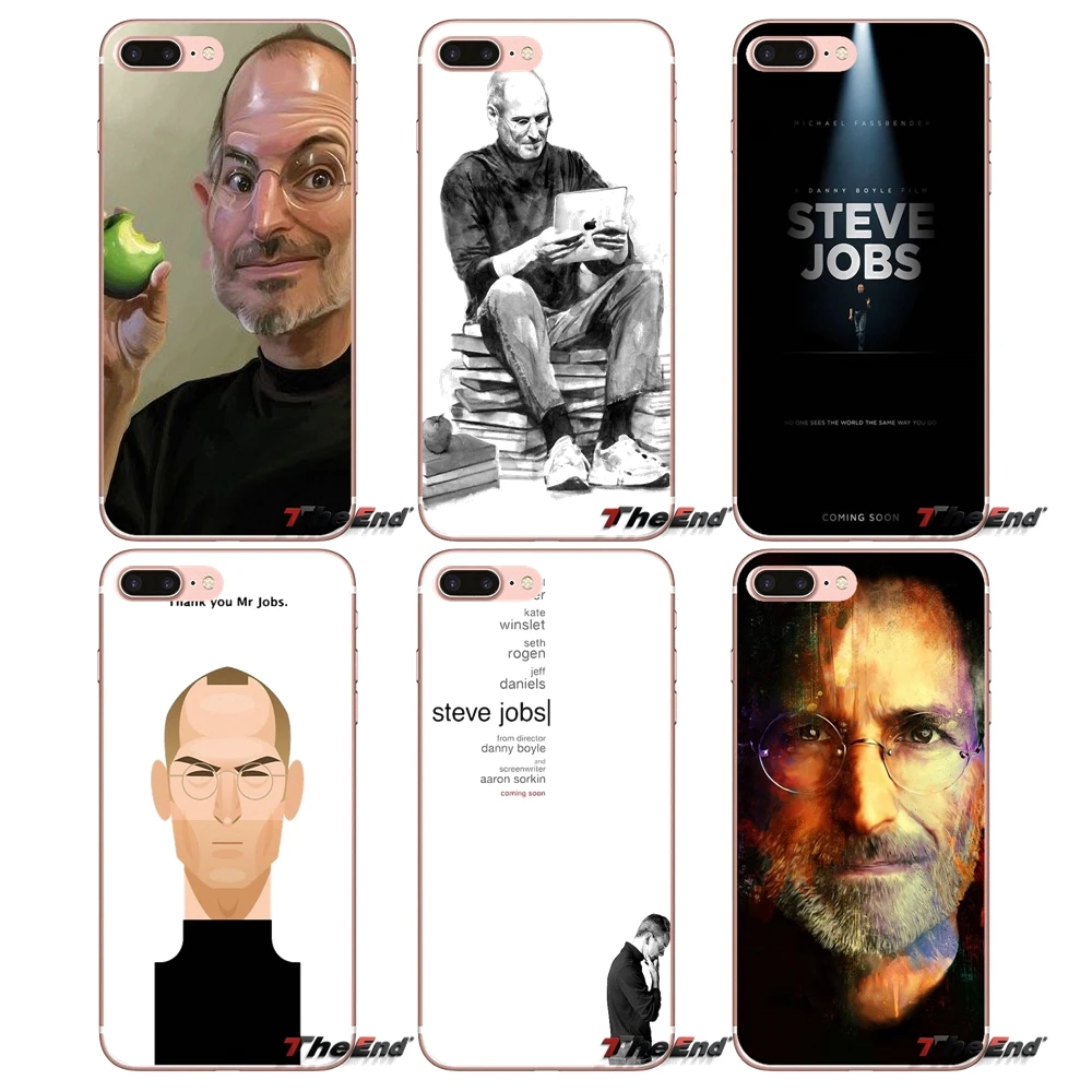 Мягкий чехол Steve Jobs Great World company для iPhone X 4 4S 5 5S 5C SE 6 6S 7 8 Plus Samsung Galaxy J1 J3 J5 J7 A3 A5 2016 2017|case