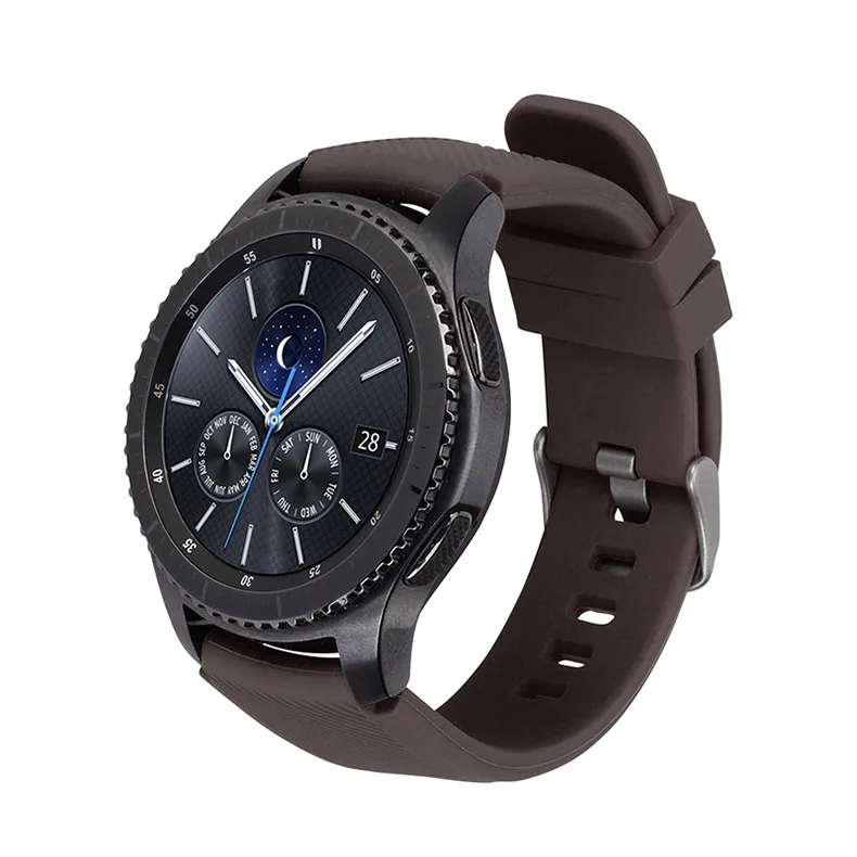 Galaxy watch 46 мм 42 мм ремешок для samsung gear S3 Frontier band 20 мм 22 мм силиконовый ремешок для часов браслет huawei watch GT ремешок S3