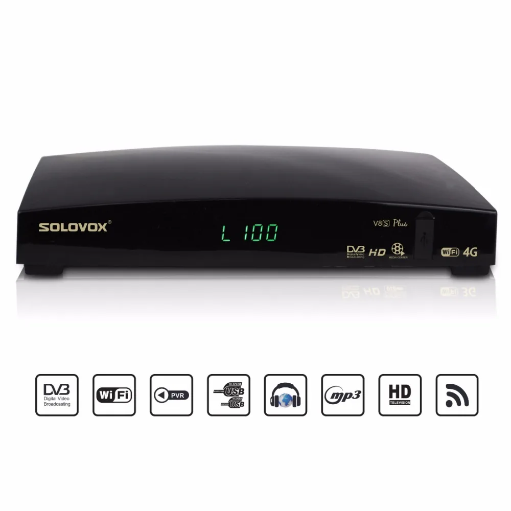 Оригинальный SOLOVOX V8S плюс цифровой спутниковый ресивер S V8 S-V8 Поддержка WEBTV Biss ключ