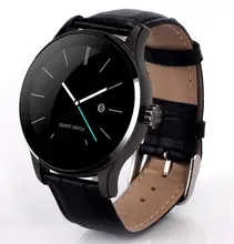 Neue K88H Smart Uhr 1,22 Zoll IPS Runden Bildschirm Unterstützung Pulsmesser Bluetooth smartWatch Für apple huawei IOS Android