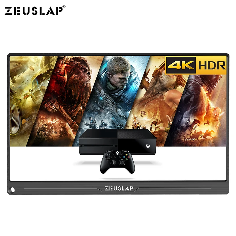 Портативный монитор 15 6 дюйма 4K + HDR NTSC 72% IPS для Switch Xbox One PS4 игровой