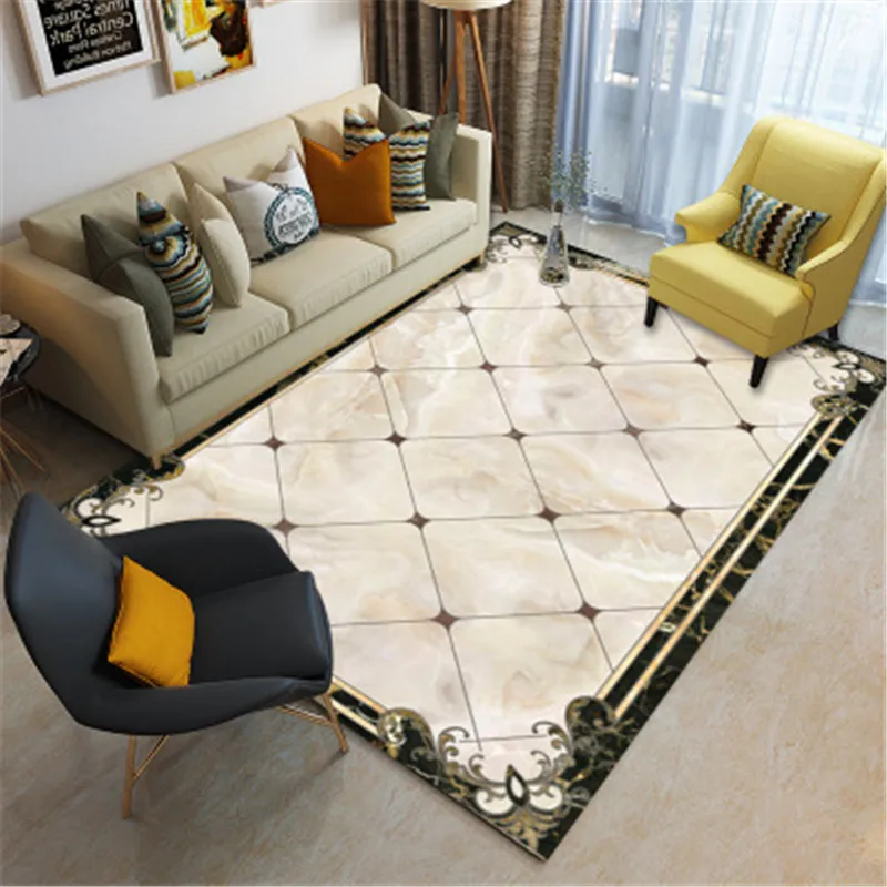 White Carpet Large Moroccan Rug Living Room Center Rugs Tappeti Salotto Nordic Style Rugs For Home Bedroom Modern Floor Mat Sale