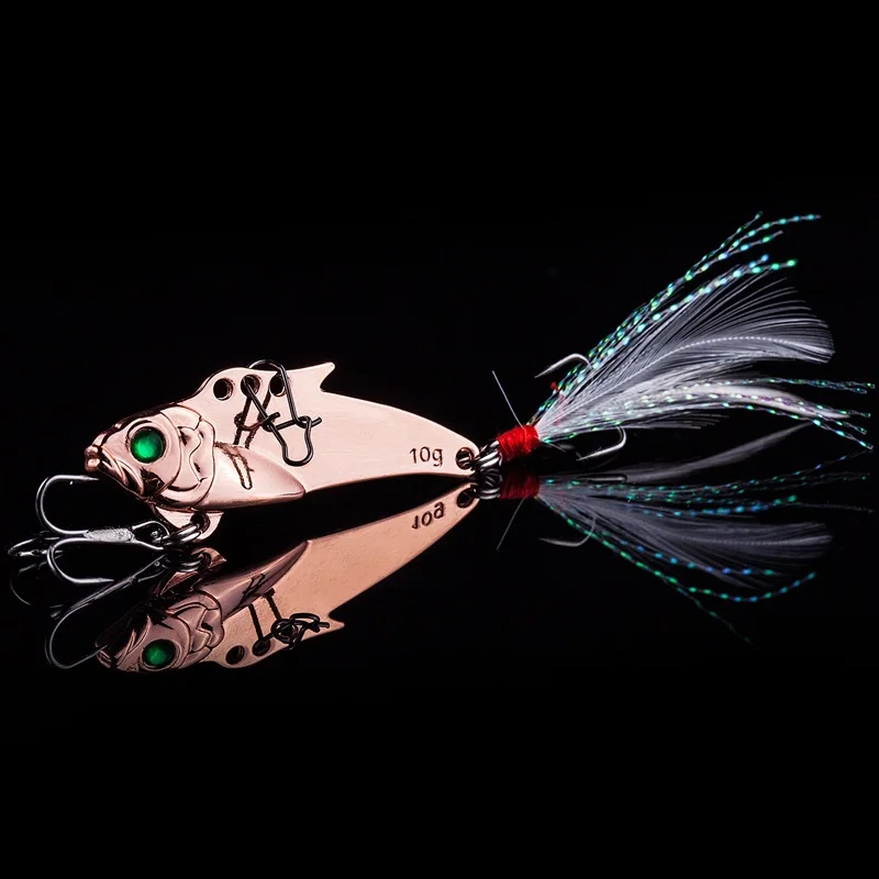 

Gorgons Fishing Tackle Exquisite Artificial Metal Lure Vibration Metal Vib Bass Fishing Sinking Lipless Crankbait