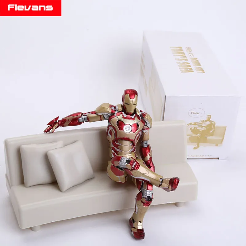 SHFiguarts Iron Man Mark 42 with Sofa PVC Action Figure Collectible Model Toy HRFG517