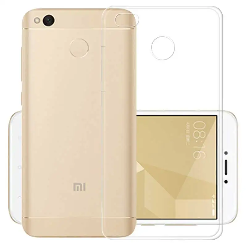 

Ultra-thin transparent Soft TPU case For Xiaomi Redmi 4X silicone Protective back cover for xiaomi redmi 4x phone shell housing