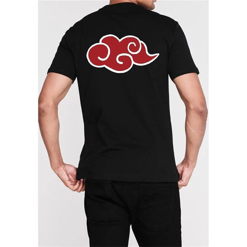 Men T-shirts Summer New Fashion NRT Lucky Cloud Logo T Shirt Japan Anime Character Man Tshirt Male Streetwear Costume Tops Tees