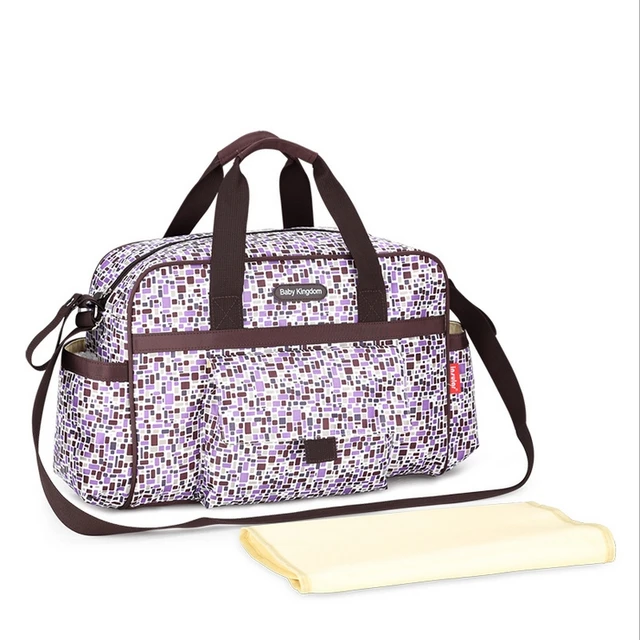 New Colorful Plaid Baby Diaper Bag Large Capacity Changing Mat Mummy New Colorful Plaid Baby Diaper Bag Large Capacity Changing Mat Mummy Handbag Maternity Shoulder Ny Stroller