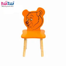 Стул детский Polli Tolli "Джери.Медвежонок",оранжевый, 26см