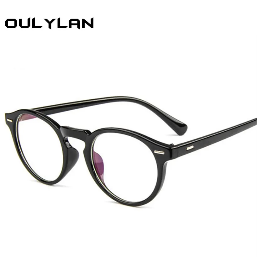 Oulylan, прозрачная оправа для очков, женские классические оптические очки, ультра-светильник, мужские прозрачные компьютерные очки, оправа для очков