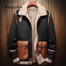 Осенне-зимний сезон мужские кожаные куртки из искусственного меха большие размеры 5XL мужские пальто из искусственного меха автомобильные бархатные пальто