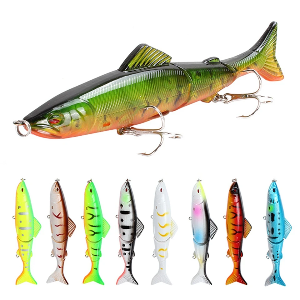 

1PCS 13cm 21g 3-segement Jointed Fishing lure isca artificial 3D Eyes Fishing Wobblers peche Crankbait Hard Bait