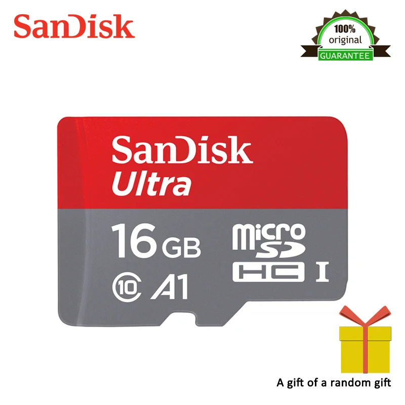 Лучший 100% Оригинальные sandisk Micro SD card 16 gb Class10 SDXC 16 GB Скорость чтения 98 МБ с. SDHC TF Поддержка карт памяти официальный проверки