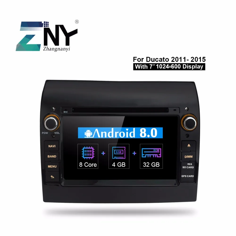 

7" IPS Android 8.0 Car DVD Player Autoradio For Ducato Jumper Boxer Audio Video Stereo Bluetooth Headunit GPS Navigation 4+32GB