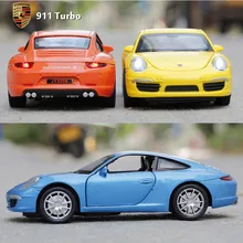 1 32 Brand New Scale Pull Back Car Toys 911 Turbo Turismo Diecast Metal Flashing Musical