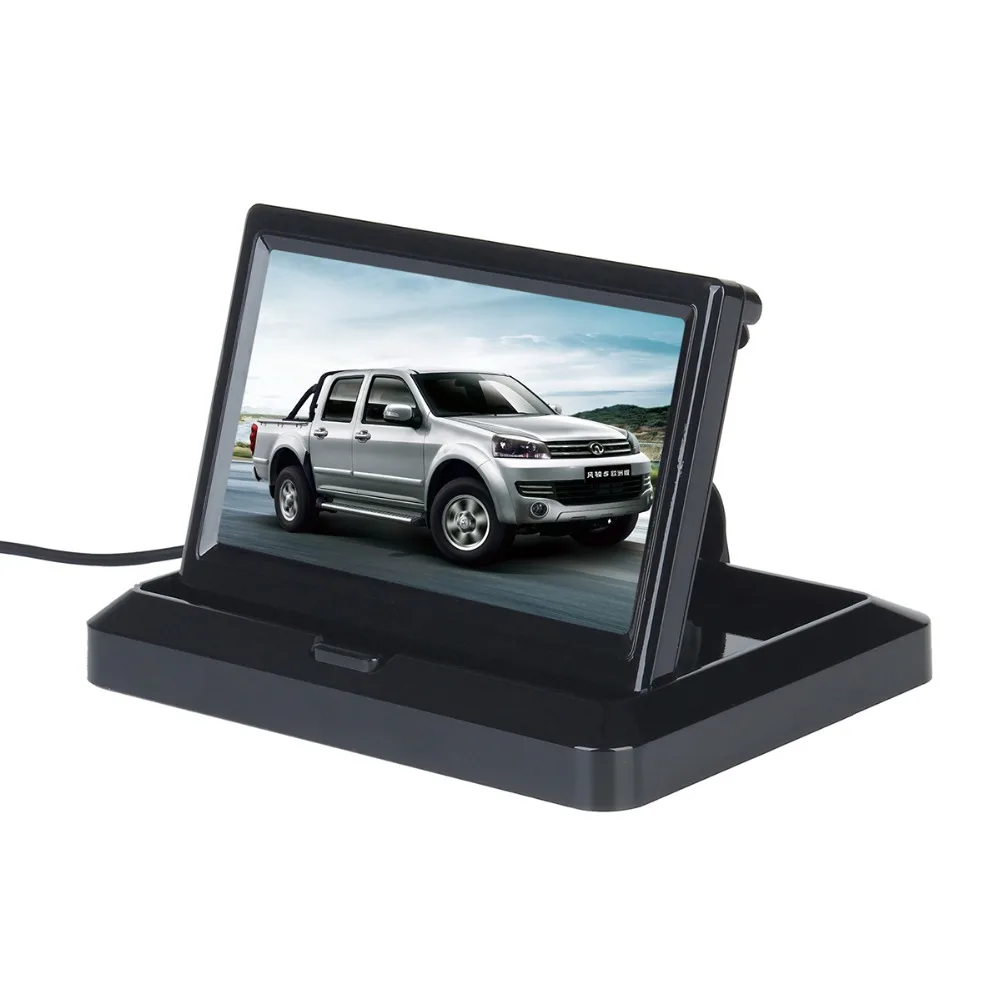 5 дюймов HD (800*480) складной TFT lcd 16:9 цифровой дисплей экран автомобиля заднего вида