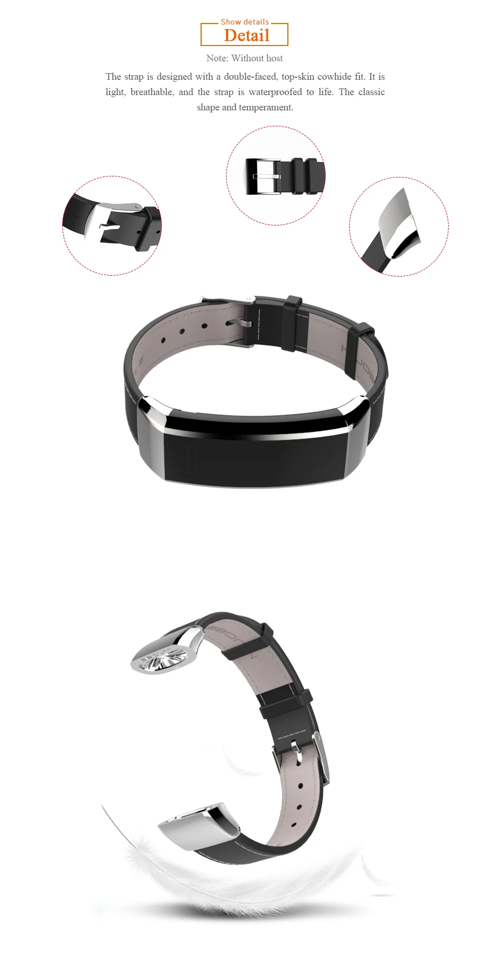 Mijobs кожаный ремешок для huawei Band 2 Pro B29 B19 Замена для huawei Sport Band 2 часы умный браслет