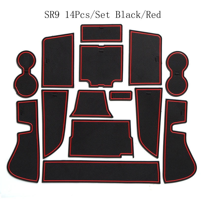 

Auto Interior Styling Decoration Dustproof Anti Dirty Armrest Storage Pad Car Groove Mat For Zotye SR9 T300 T500 2014-2018 T600