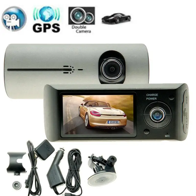 

2.7'' 1080P Car Auto DVR Camera Video Recorder Dash Cam Dual Lens G-Sensor GPS